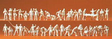 Load image into Gallery viewer, Preiser 16329 HO Scale Unpainted Figure Set -- Firemen w/Accessories