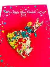 Load image into Gallery viewer, Easter Egg Girl &amp; Friends Brooch