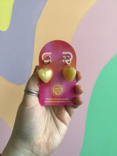 Load image into Gallery viewer, Heart Gem Huggies