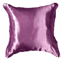 Load image into Gallery viewer, Tache Satin Ruffle Dark Purple Midnight Bloom Euro Sham (BM6438)