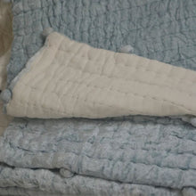 Load image into Gallery viewer, Icy Blue Velvet Cotton Quilt