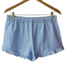Load image into Gallery viewer, Blue Cotton Monogrammed Pajama Shorts