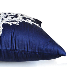 Load image into Gallery viewer, Beaded Large Coral Throw Pillow Cover