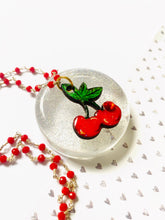 Load image into Gallery viewer, Retro Cherry Beaded Necklace by Rosie Rose Parker
