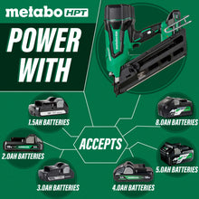 Load image into Gallery viewer, Metabo HPT NR1890DCSTM 18V MultiVolt Cordless 3-1/2" Paper Tape Framing Nailer