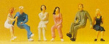 Load image into Gallery viewer, Preiser 14138 HO Scale Pedestrians -- Seated Couples