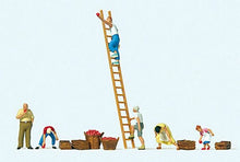 Load image into Gallery viewer, Preiser 10720 HO Scale Apple Harvest pkg(6) -- Includes Accessories