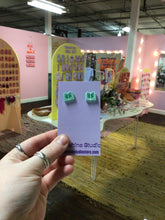 Load image into Gallery viewer, Open Book Tiny Stud Earrings