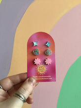 Load image into Gallery viewer, Happy Shapes Acrylic Stud Packs