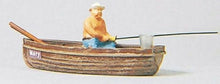 Load image into Gallery viewer, Preiser 28052 HO Scale Angler in a Boat