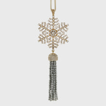 Load image into Gallery viewer, Snowflake tassel hanging ornament