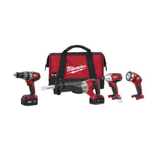 Load image into Gallery viewer, Milwaukee 2695-24 M18 Cordless LITHIUM-ION 4-Tool Combo Kit