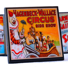 Load image into Gallery viewer, Circus Poster Coaster Set
