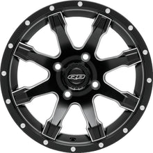 Load image into Gallery viewer, QuadBoss, QuadBoss Grinder 14x7 PowerSports Wheels - 4/110 Bolt Pattern, 5+2 Offset