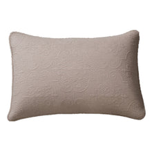 Load image into Gallery viewer, DaDa Bedding Taupe Beige Sand Dollar Floral Quilted Cotton Pillow Sham - 1-Piece  (JHW585)