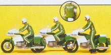 Load image into Gallery viewer, Preiser 10489 HO Scale Law Enforcement Officers -- Police On Motorcycles
