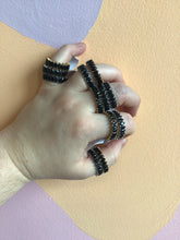 Load image into Gallery viewer, Black Gem Titanium Ring