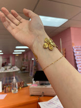 Load image into Gallery viewer, Golden Flower Cuff Bracelet