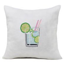 Load image into Gallery viewer, Cocktail Pillow Cover, Drinks Pillow Cover