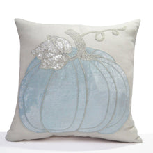 Load image into Gallery viewer, Green Pumpkin Pillow Case