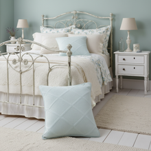 Load image into Gallery viewer, Tache Cotton Seafoam Blue Soothing Pastel Diamond Cushion Covers / Euro Sham (JHW-856)