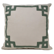 Load image into Gallery viewer, Beige Greek Key Pillow Cover