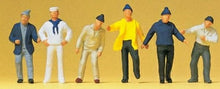 Load image into Gallery viewer, Preiser 14063 HO Scale Working People, Ships crew 6/ -- Working people