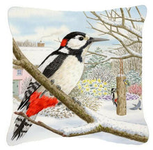 Load image into Gallery viewer, Spotted Woodpecker by Sarah Adams Canvas Decorative Pillow ASAD0701PW1414