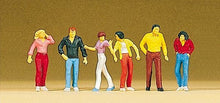 Load image into Gallery viewer, Preiser 10118 HO Scale Pedestrians -- Walking pkg(6)