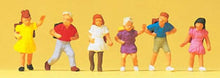 Load image into Gallery viewer, Preiser 14074 HO Scale Pedestrians -- School Children pkg(6)