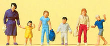 Load image into Gallery viewer, Preiser 14041 HO Scale Pedestrians -- Walking Women w/Children pkg(6)