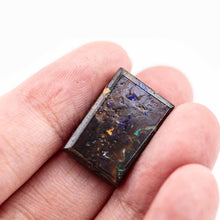 Load image into Gallery viewer, Natural Australian Boulder Opal Loose Gemstone 15.56ct Purple&amp; Green&amp; Blue