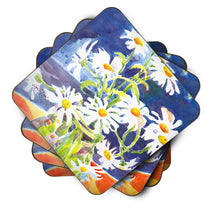 Load image into Gallery viewer, Flowers - Daisy Coasters - Set of 4 Lightweight Foam, Absorbent Drink Coasters