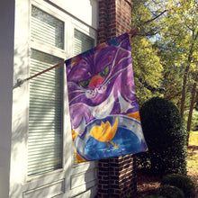 Load image into Gallery viewer, Purple Cat Birdie Dear  Flag Canvas House Size