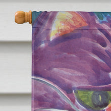 Load image into Gallery viewer, Purple Cat Birdie Dear  Flag Canvas House Size