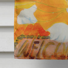 Load image into Gallery viewer, Orange Tabby Welcome Cat  Flag Canvas House Size