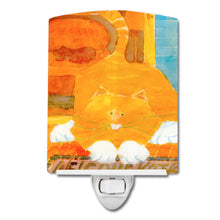 Load image into Gallery viewer, Big Orange Cat Welcome Ceramic Night Light 6010CNL