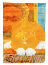Load image into Gallery viewer, Orange Tabby Welcome Cat  Garden Flag – Decorative Outdoor Yard Flag