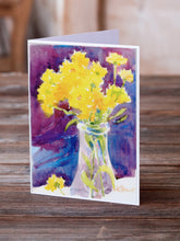 Load image into Gallery viewer, Flower Greeting Cards -  Blank Note Cards – 8-Pack of Artist-Designed Cards with Envelopes