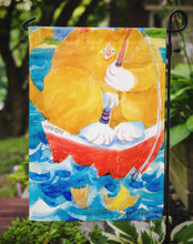 Load image into Gallery viewer, HMS Orange Tabby Fishing Cat  Garden Flag – Decorative Outdoor Yard Flag