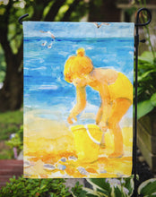 Load image into Gallery viewer, Little Girl at the beach Garden Flag – Decorative Outdoor Yard Flag