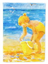 Load image into Gallery viewer, Little Girl at the beach Garden Flag – Decorative Outdoor Yard Flag