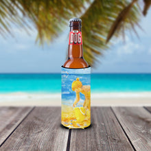 Load image into Gallery viewer, Little Girl at the beach Slim Can Hugger – Fun &amp; Functional Drink Coolers 6016MUK