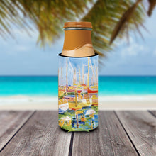 Load image into Gallery viewer, Boats at the Harbour Slim Can Hugger – Fun &amp; Functional Drink Coolers 6019MUK
