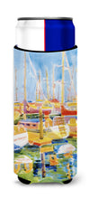Load image into Gallery viewer, Boats at the Harbour Slim Can Hugger – Fun &amp; Functional Drink Coolers 6019MUK