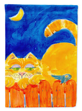 Load image into Gallery viewer, Orange Tabby Cat on the fence  Garden Flag – Decorative Outdoor Yard Flag