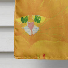 Load image into Gallery viewer, Orange Tabby Cat on the Green Golfer  Flag Canvas House Size