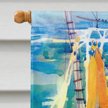 Load image into Gallery viewer, Shrimp Boats Flag Canvas House Size