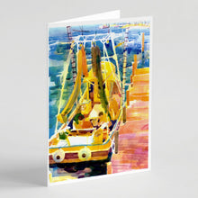 Load image into Gallery viewer, Shrimp Boats Greeting Cards -  Blank Note Cards – 8-Pack of Artist-Designed Cards with Envelopes