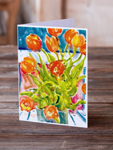 Load image into Gallery viewer, Flowers - Tulips Greeting Cards -  Blank Note Cards – 8-Pack of Artist-Designed Cards with Envelopes